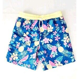 Tommy Bahama Kids Boys Swim Trunks Festive Vallarta Blue - Size: 14 XLarge